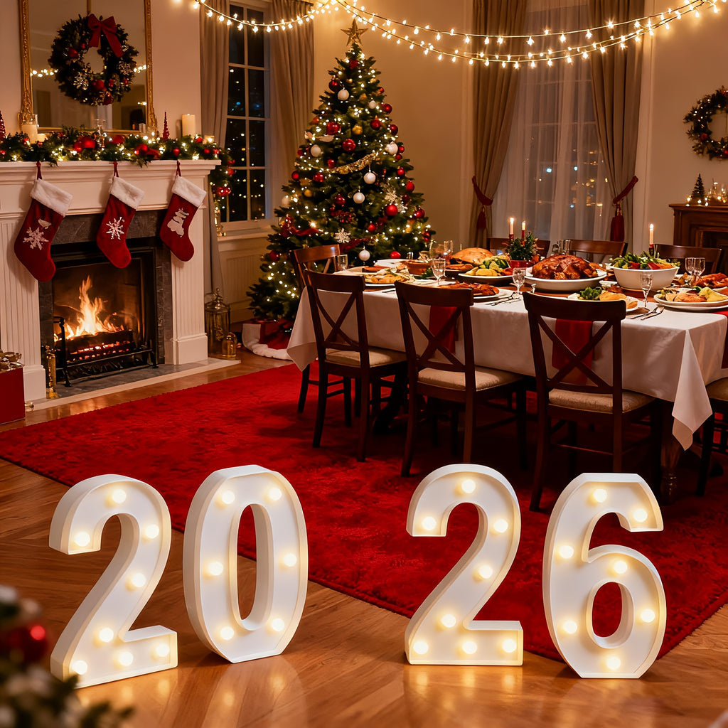 4pcs Christmas Doorknob Decorations – Santa Gloves & Tree Ornaments, Vintage Holiday Accents for Home & Table