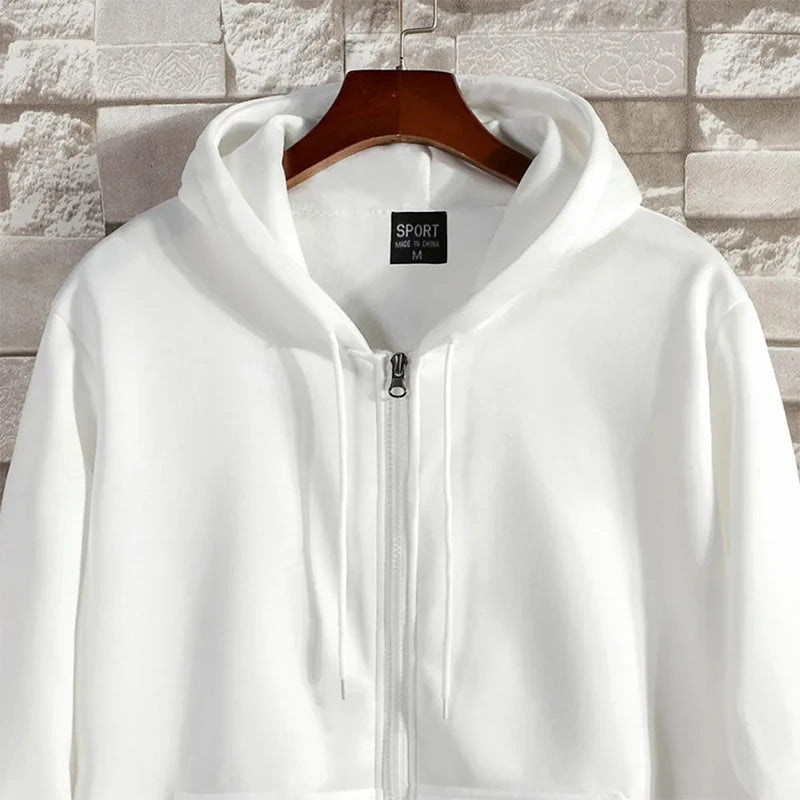 Men And Women: Autumn And Winter Zippered Hoodie