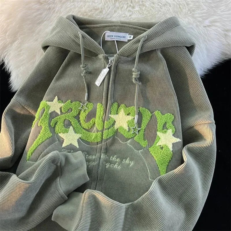 Women: Autumn And Women Zippered Hoodie