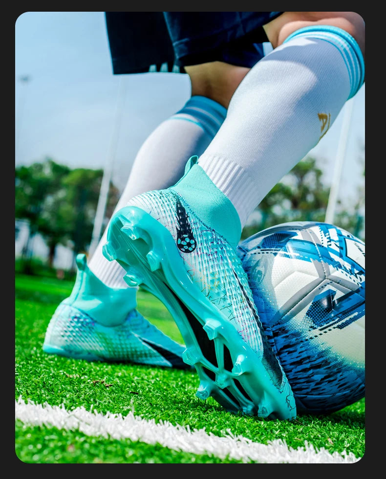 Men Soccer Shoes Kids Football Boots Women Professional Soccer Cleats Antiskid Chaussure TF/FG Outdoor Athletic Football Shoes