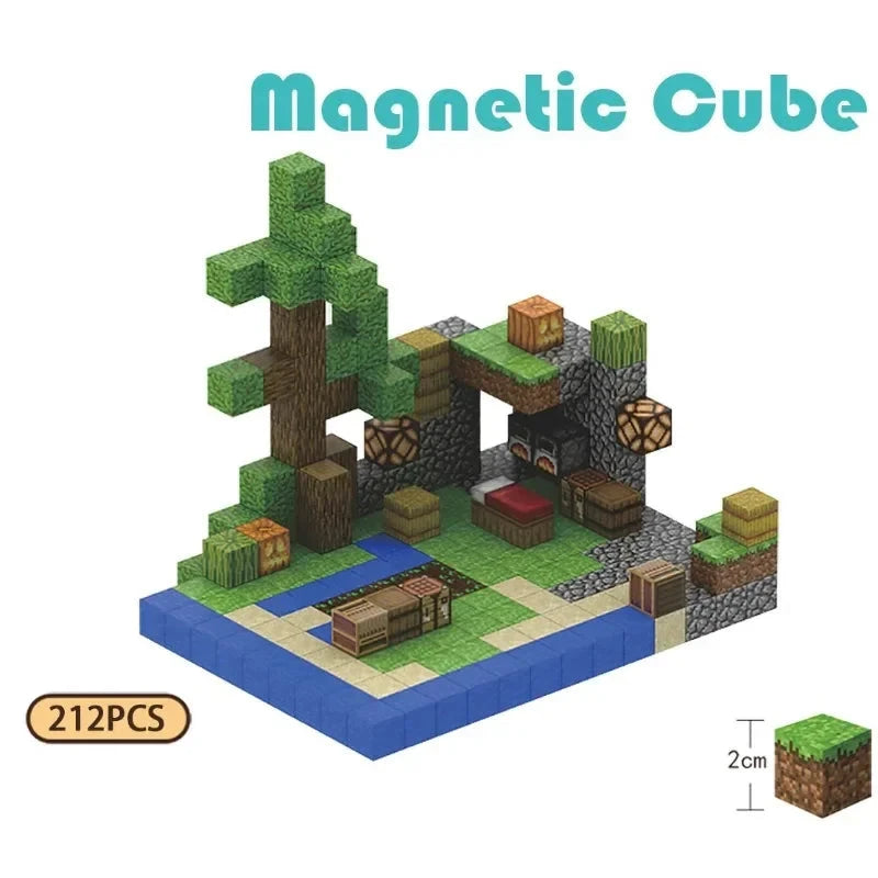 Small Base Magnetic Building Blocks