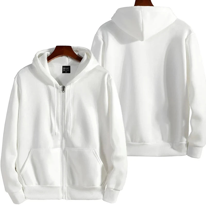 Men And Women: Autumn And Winter Zippered Hoodie