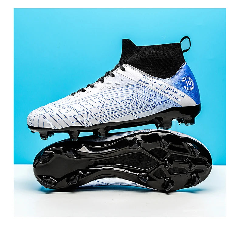 2025 Football Shoes New Men Soccer Shoes Outdoor Non-Slip Professional Football Boots High Ankle Training Shoes Drop Shipping Gr