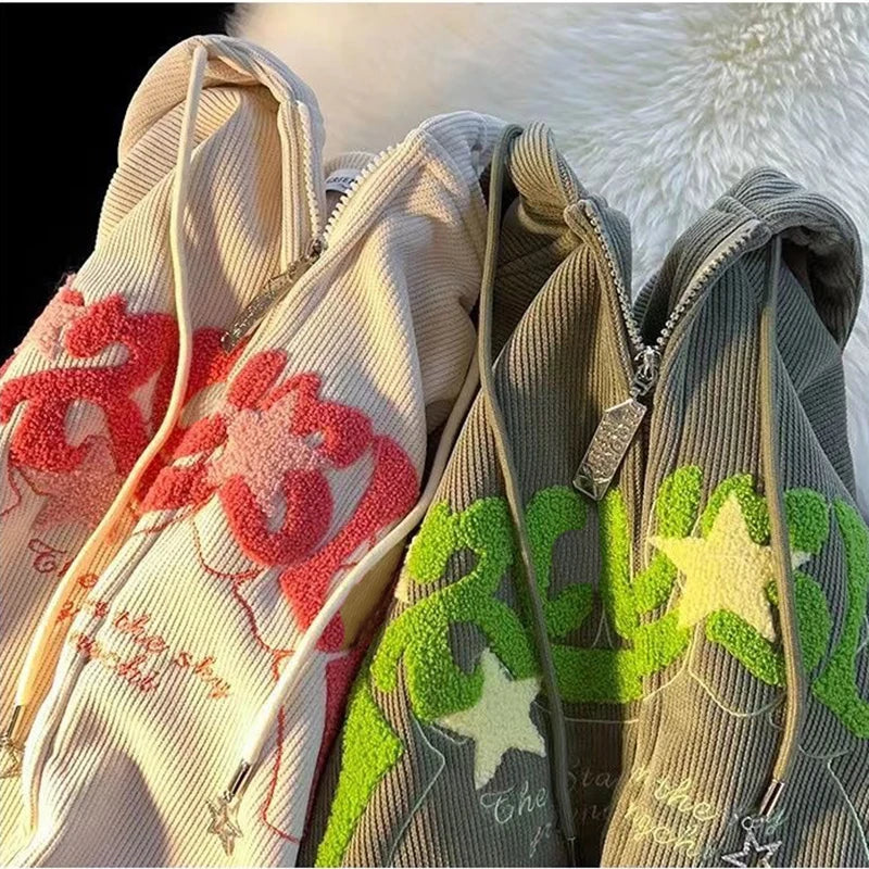 Women: Autumn And Women Zippered Hoodie