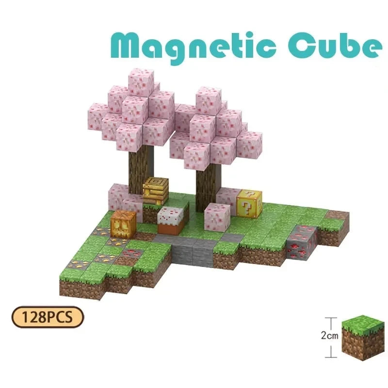 Cherry Blossom Forest Magnets Building Blocks