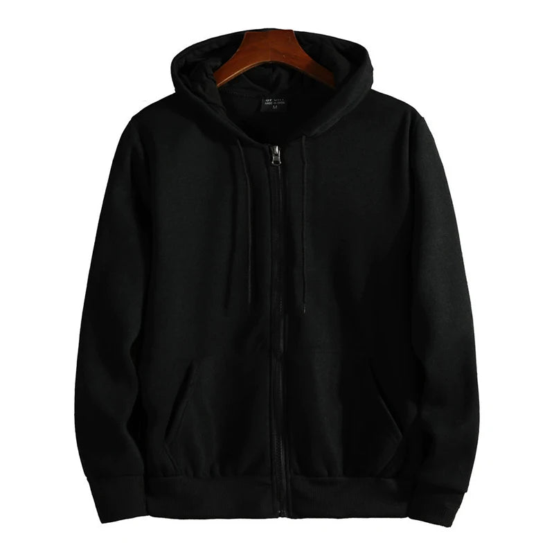 Men And Women: Autumn And Winter Zippered Hoodie