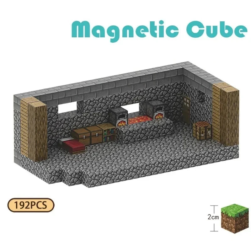 Big Stone House Magnetic Building Blocks