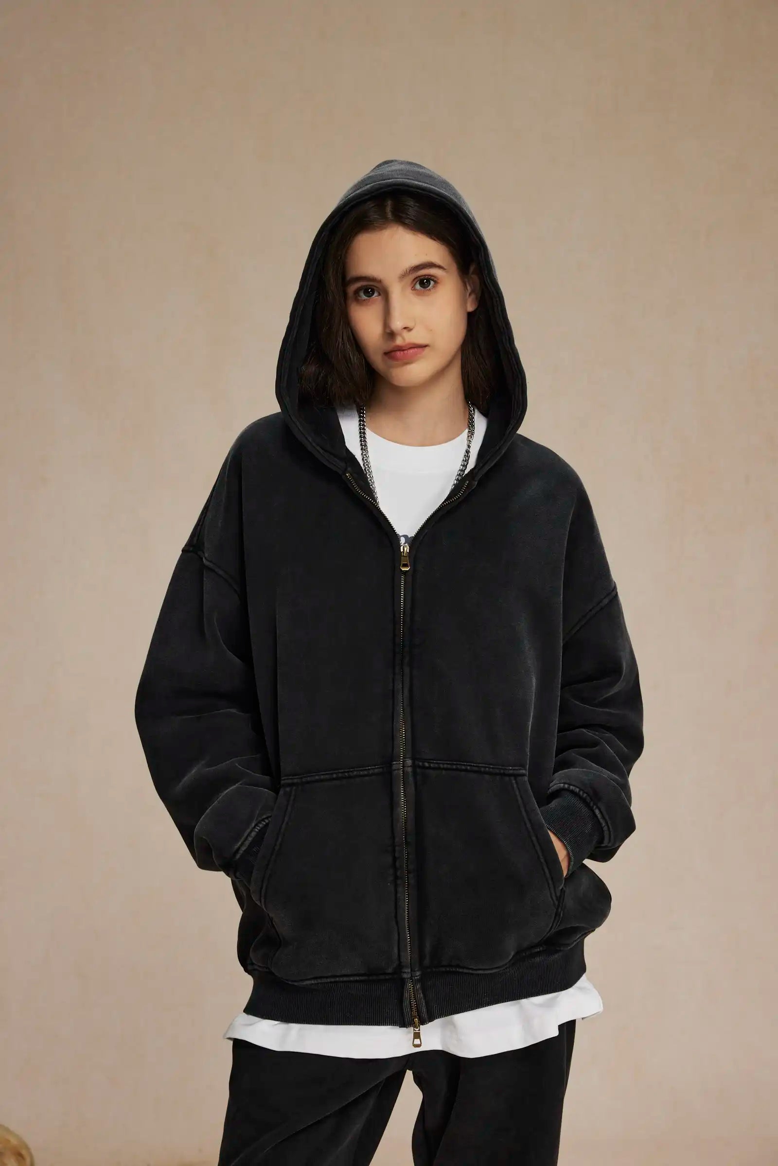 Men And Women: Autumn And Winter Zippered Hoodie