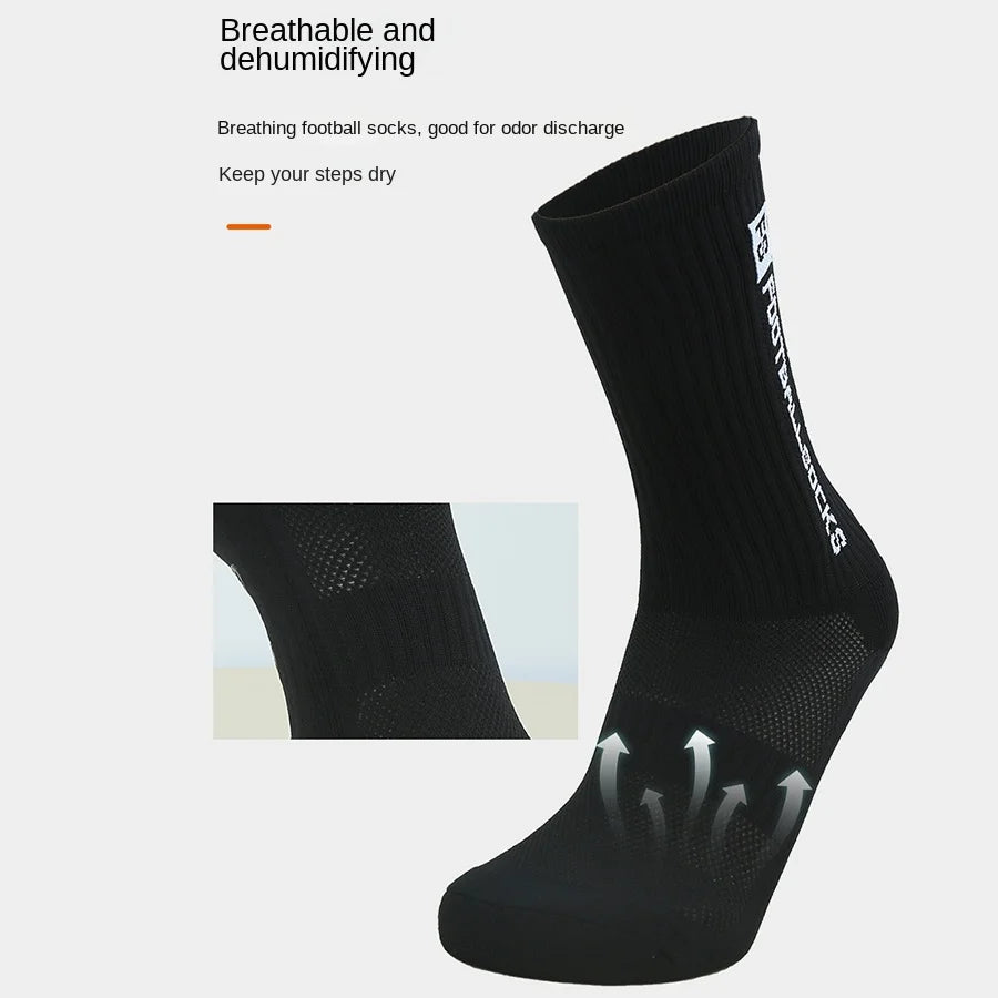 1 pair of professional football socks, sports socks.