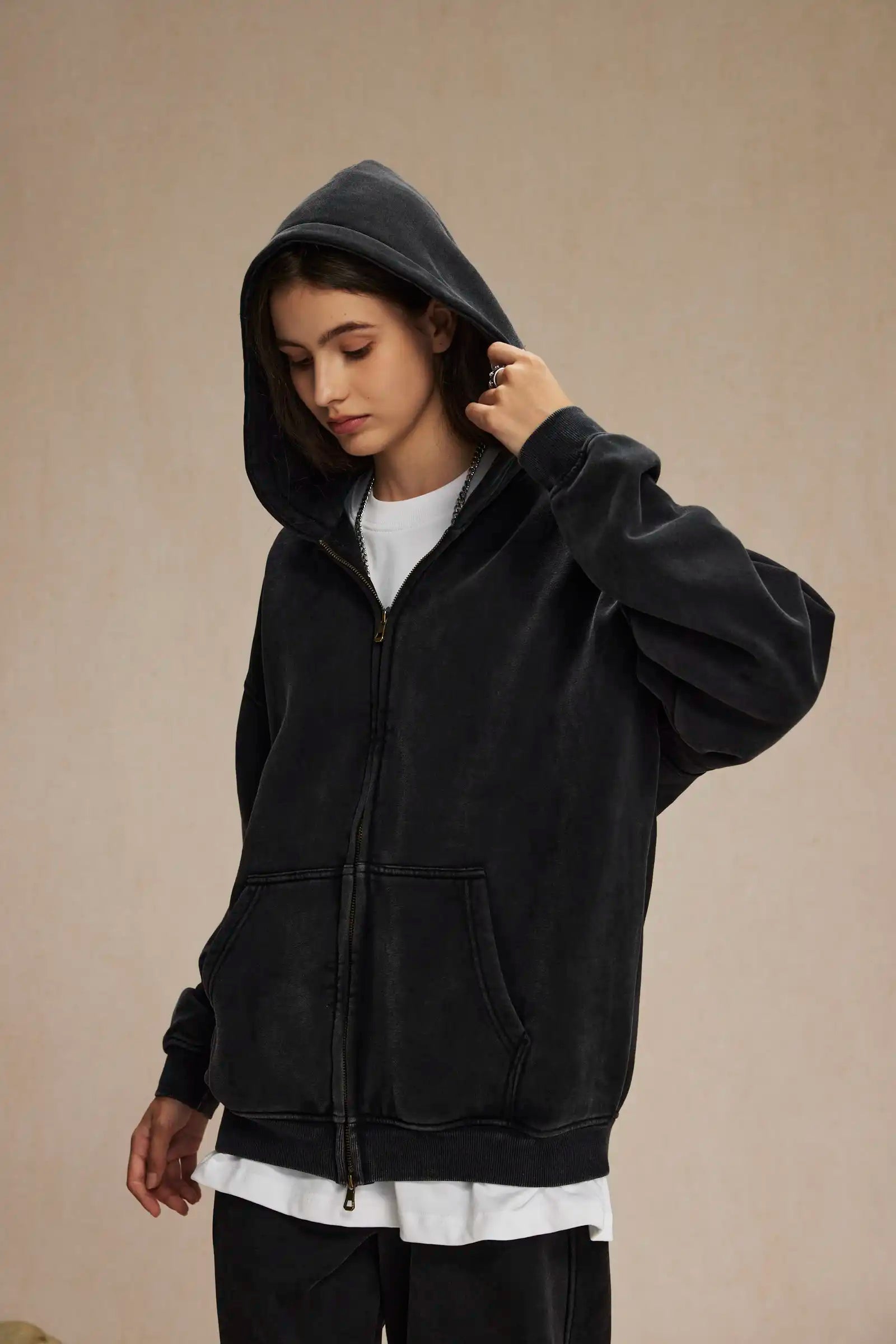 Men And Women: Autumn And Winter Zippered Hoodie