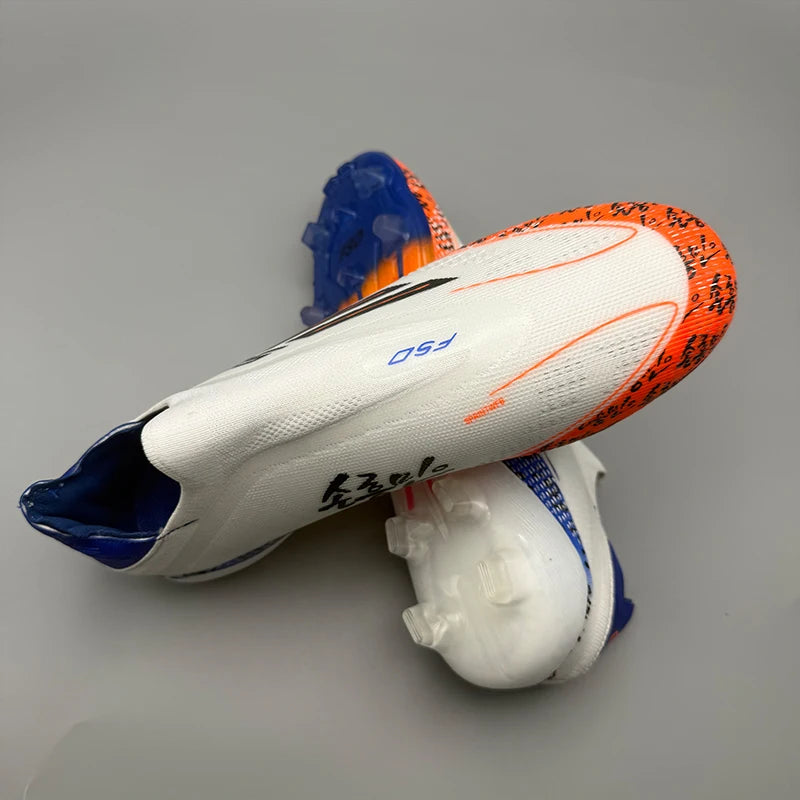 Mens Boys Professional Football Boots TF/FG Soccer Shoes High Ankle Kids Cleats Training Sport Sneakers Outdoor High-quality
