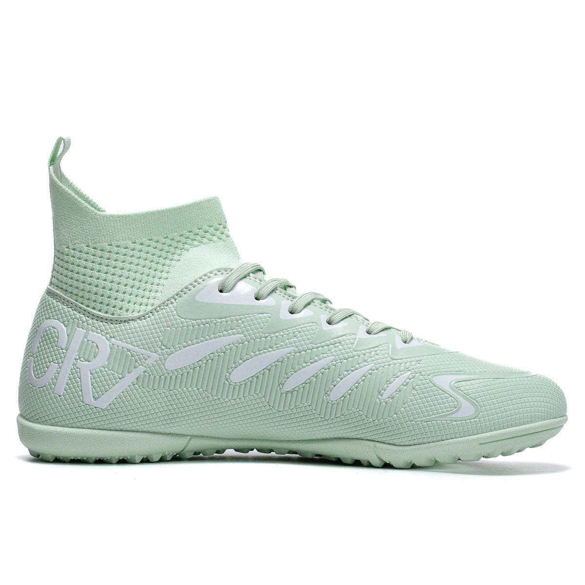 Football shoes with high top, professional competition.
