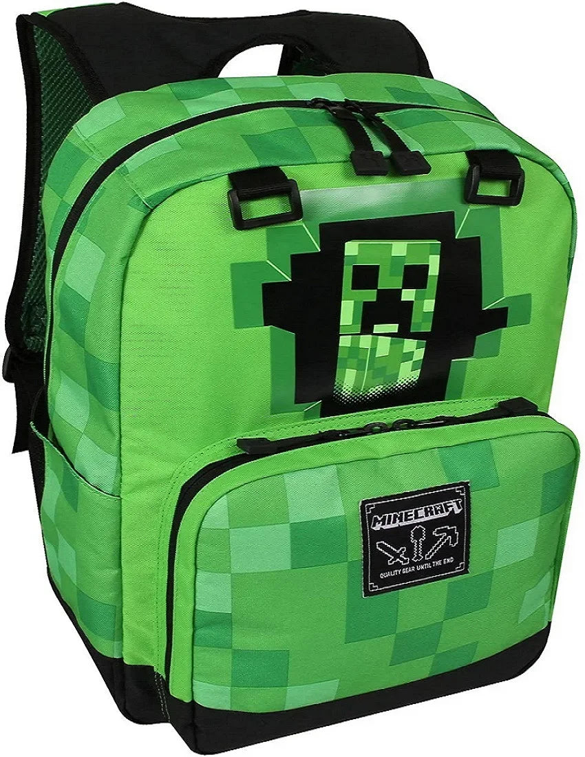 Creeper Minecraft School Backpack