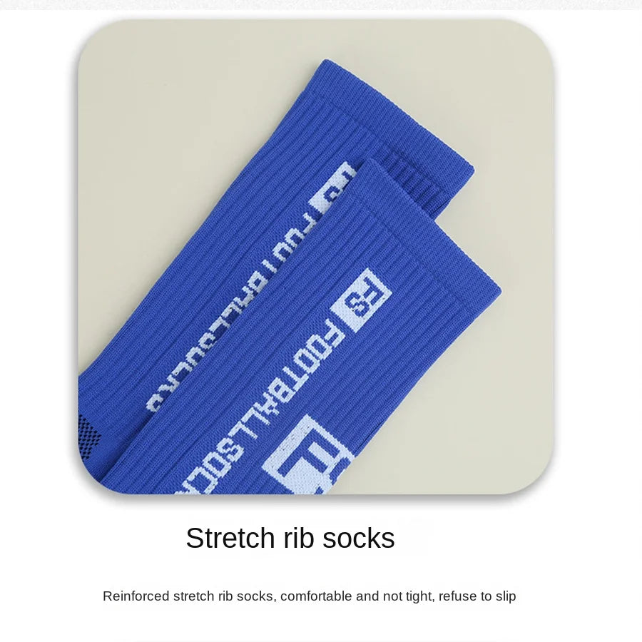 1 pair of professional football socks, sports socks.