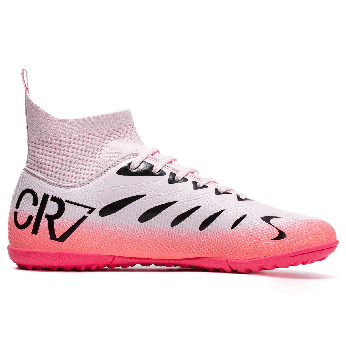 Football shoes with high top, professional competition.