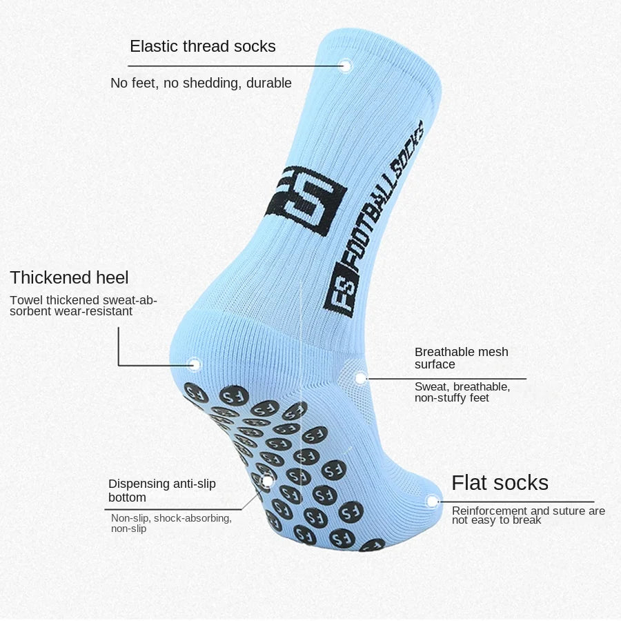1 pair of professional football socks, sports socks.