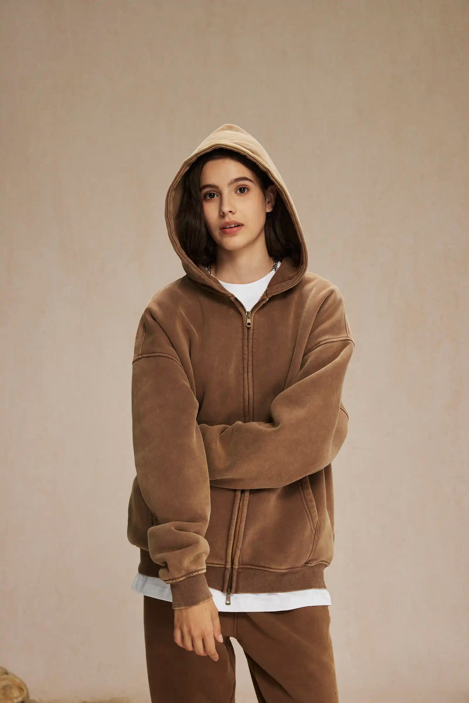 Men And Women: Autumn And Winter Zippered Hoodie