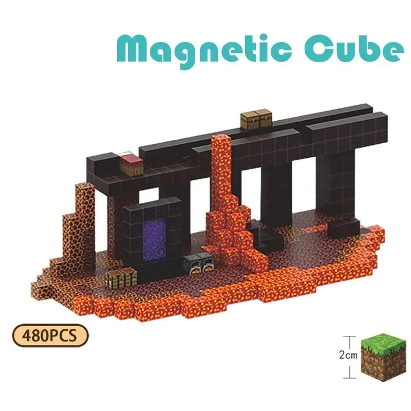 Nether Fortress Magnets Building Blocks