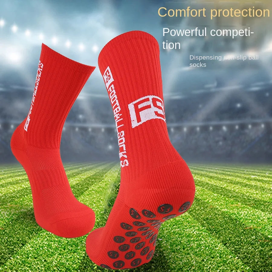 1 pair of professional football socks, sports socks.