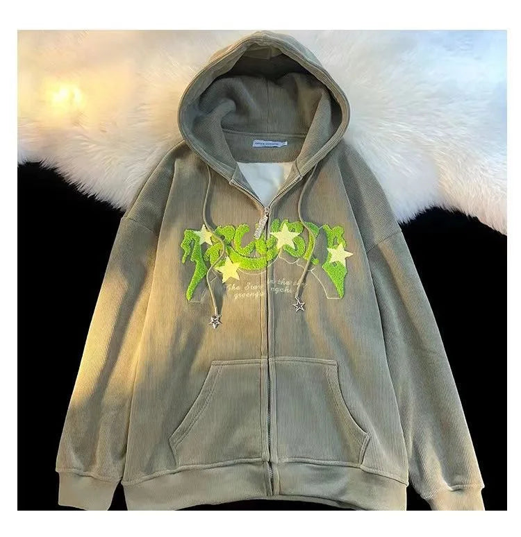Women: Autumn And Women Zippered Hoodie