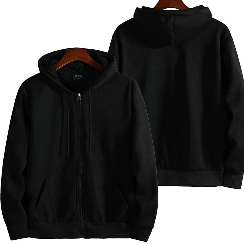 Men And Women: Autumn And Winter Zippered Hoodie