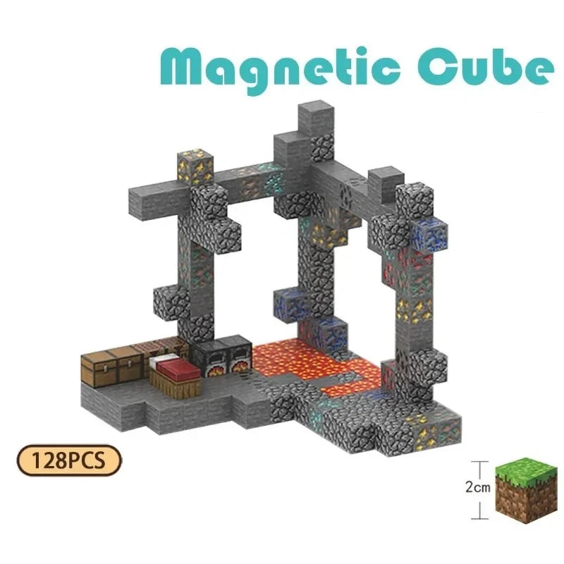 Ore Cave Magnetic Building Blocks