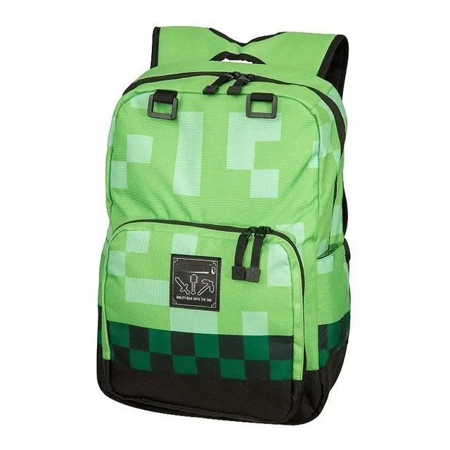 Green Minecraft School Backpack