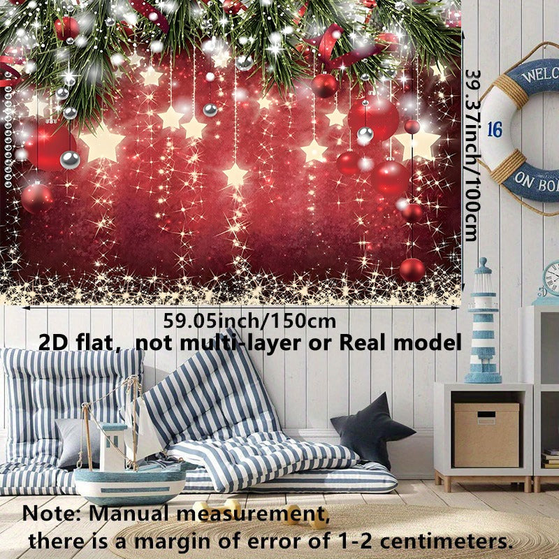 91pcs Christmas Balloon Garland & Banner Kit – Red, Green & Gold Party Decorations with Star & Snowflake Design, Indoor/Outdoor